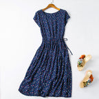 Cotton silk dress-HighTouch