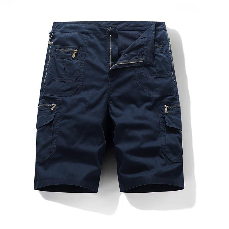 Men's Fashion Simple Multi-pocket Cotton Pants-HighTouch