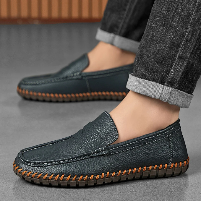 Men's Full-Grain Leather Slip-On Loafers