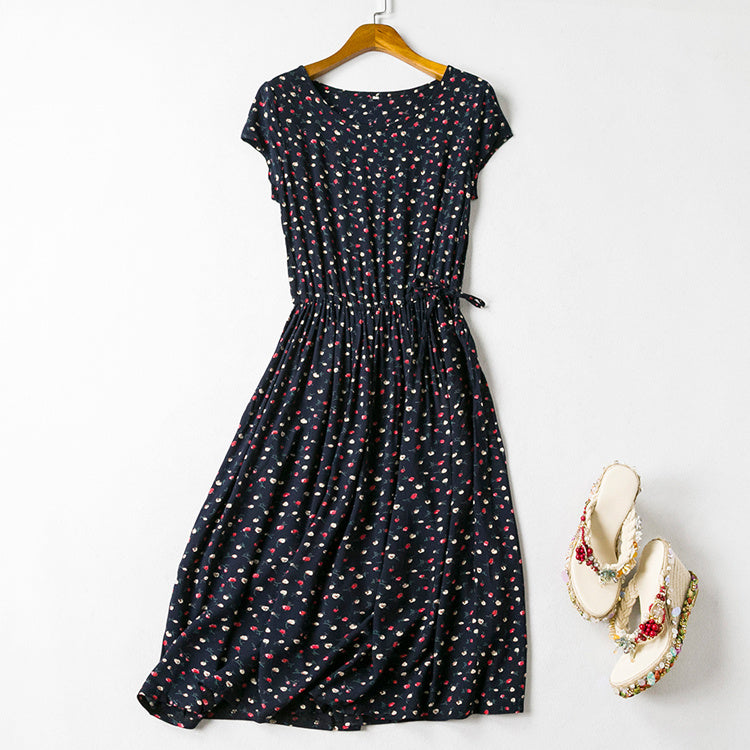 Cotton silk dress-HighTouch