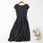 Cotton silk dress-HighTouch
