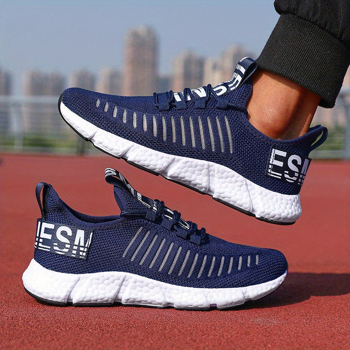 Men's Wide Fit Orthopedic Trainers - Arch Support Walking Sneakers