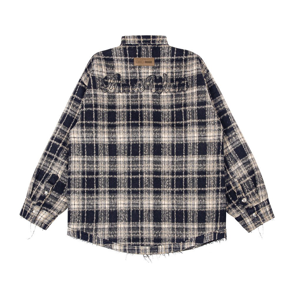 Fashion Retro Plaid Shirt Men-HighTouch