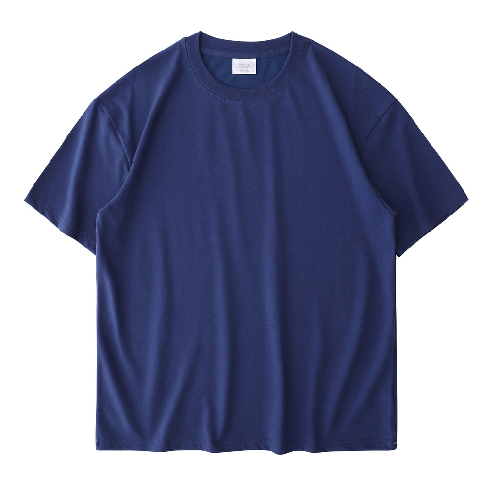 Drop-Shoulder Cotton Tee Men's Heavy T-Shirt-HighTouch