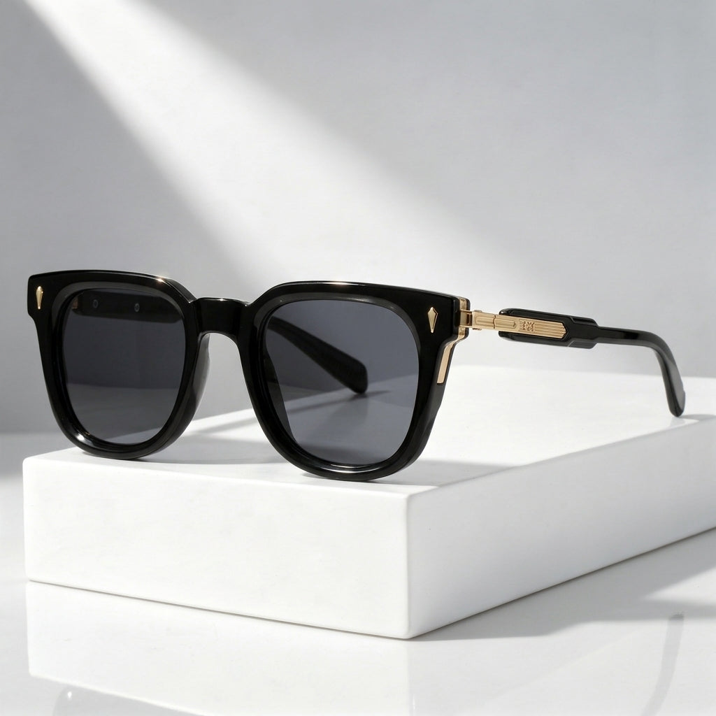Men's Matte Frame Sunglasses with UV400 Protection