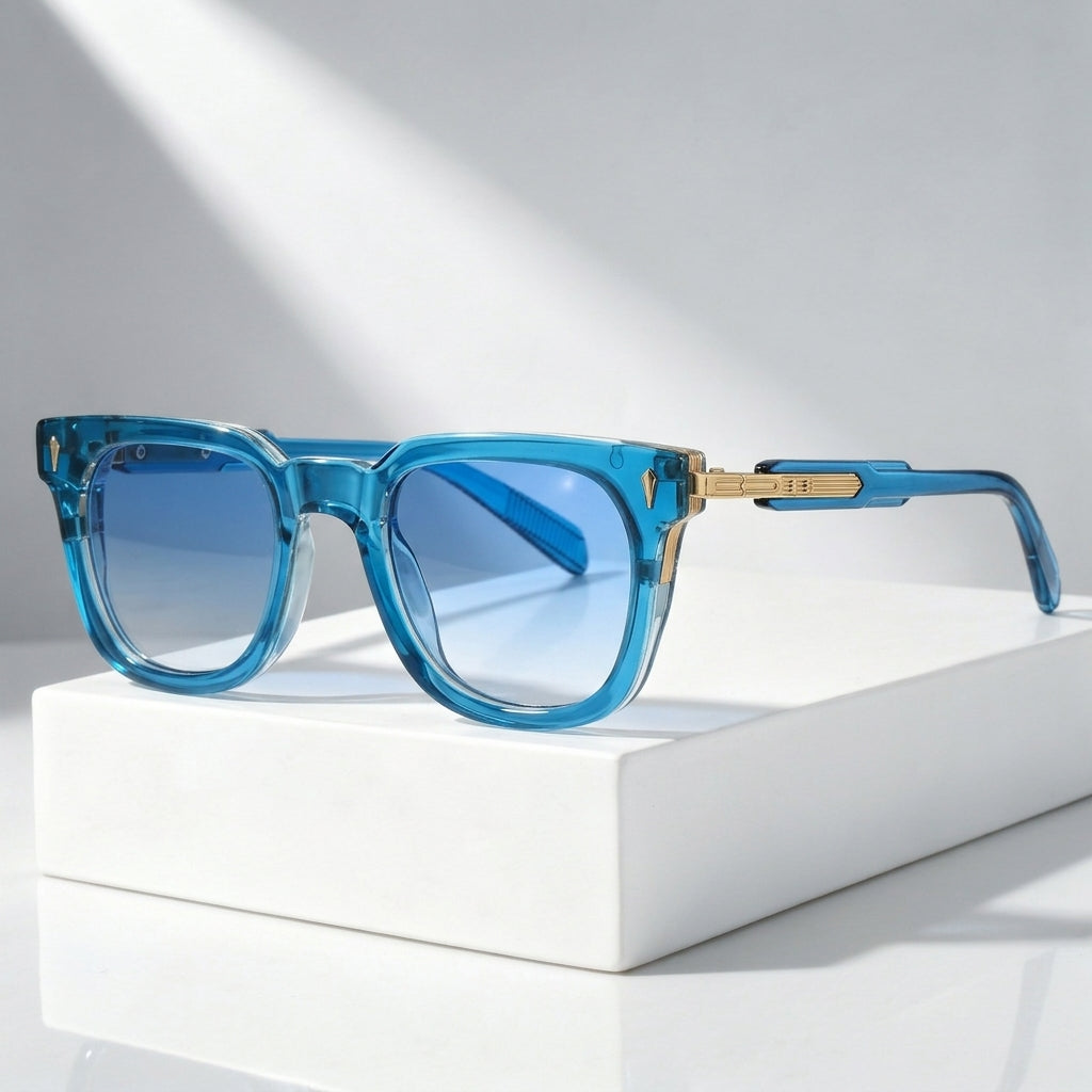 Men's Matte Frame Sunglasses with UV400 Protection