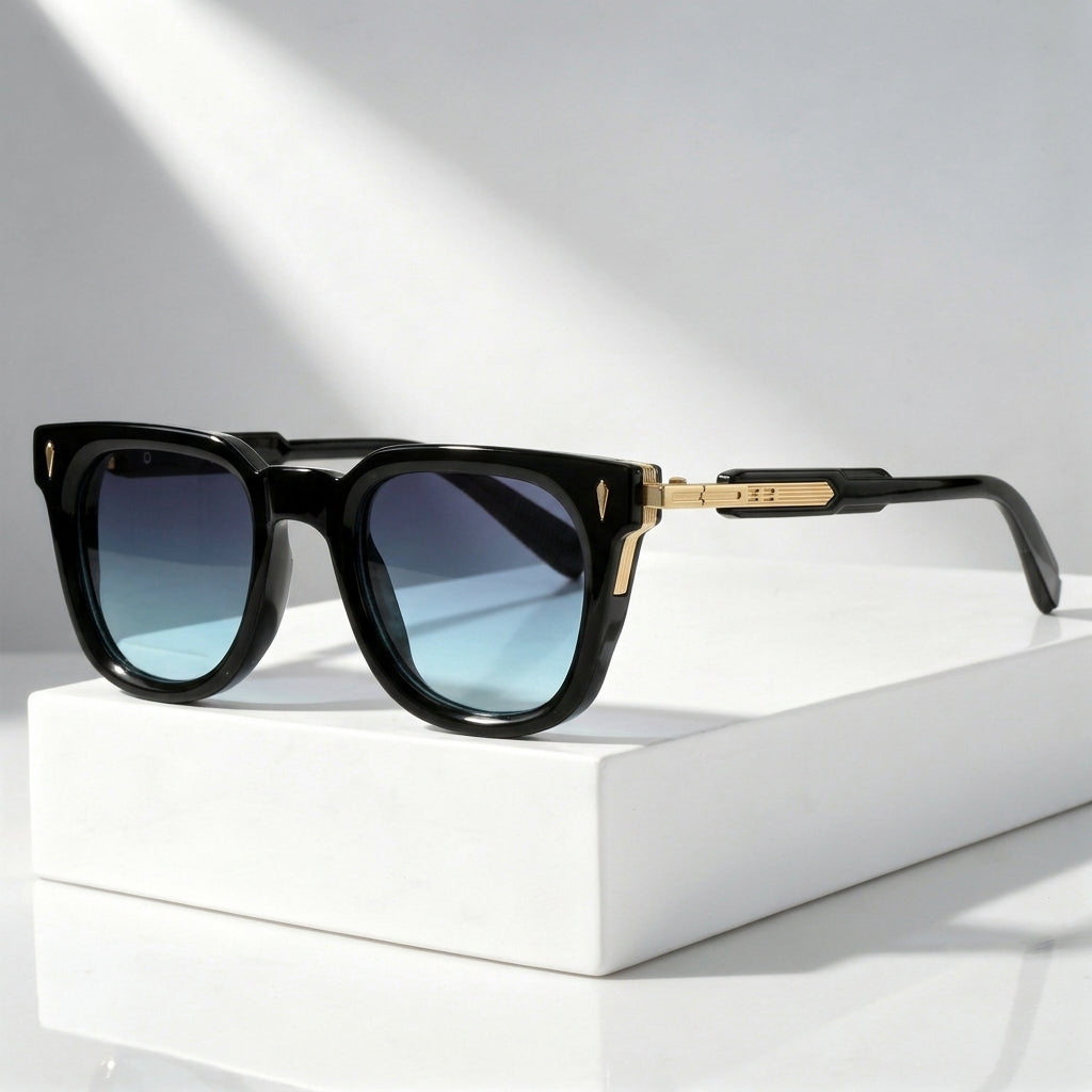 Men's Matte Frame Sunglasses with UV400 Protection