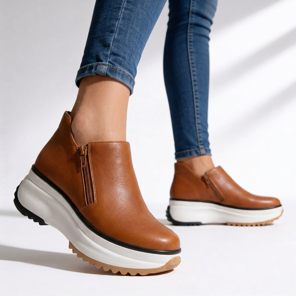 Women's Platform Ankle Boots – Cushioned Comfort