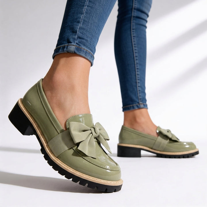 Women's Bow Loafers – Comfortable Slip-On Shoes