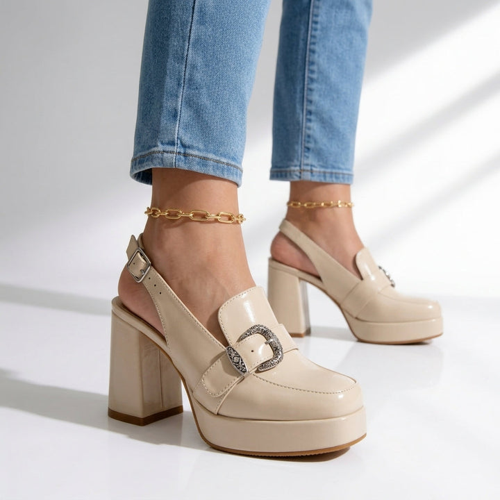 Women's Slingback Heels Pointed Toe Dress Shoes