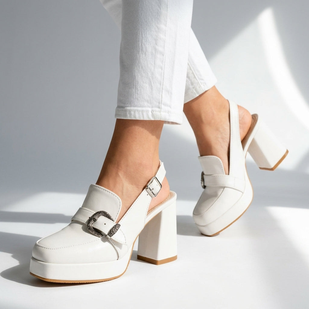 Women's Slingback Heels Pointed Toe Dress Shoes