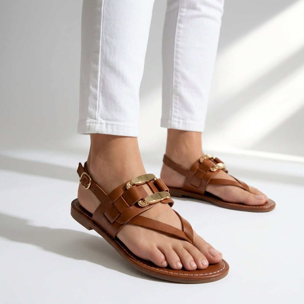 Women's Orthopedic Leather Sandals Comfortable Support