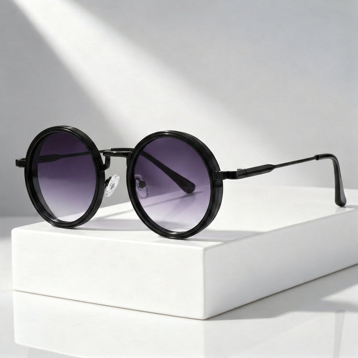 Round Sunglasses with UV400 Polarised Lenses