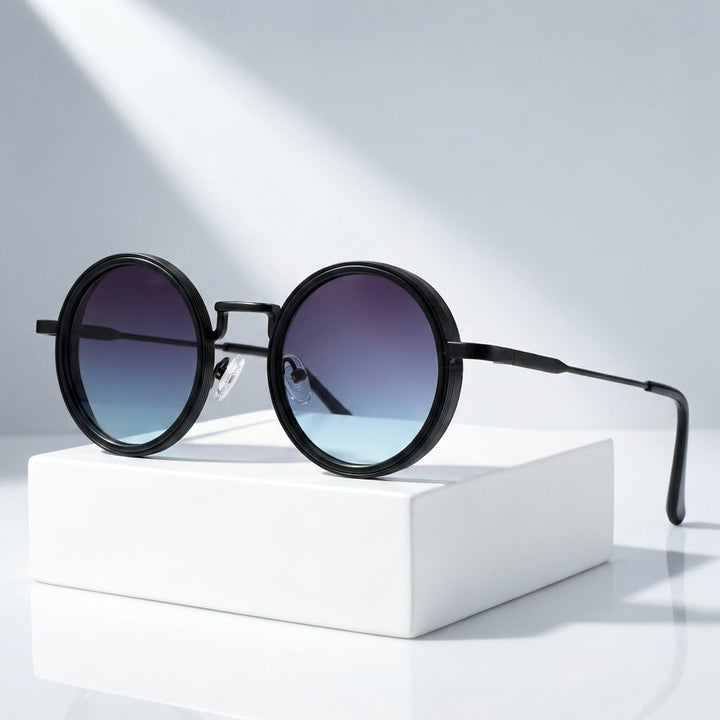 Round Sunglasses with UV400 Polarised Lenses