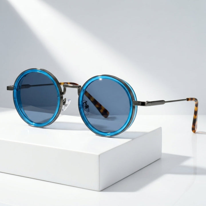 Round Sunglasses with UV400 Polarised Lenses