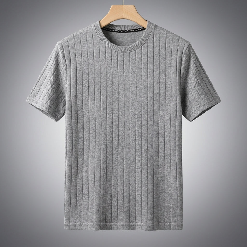Men's Ribbed T-Shirt – Textured Everyday Style