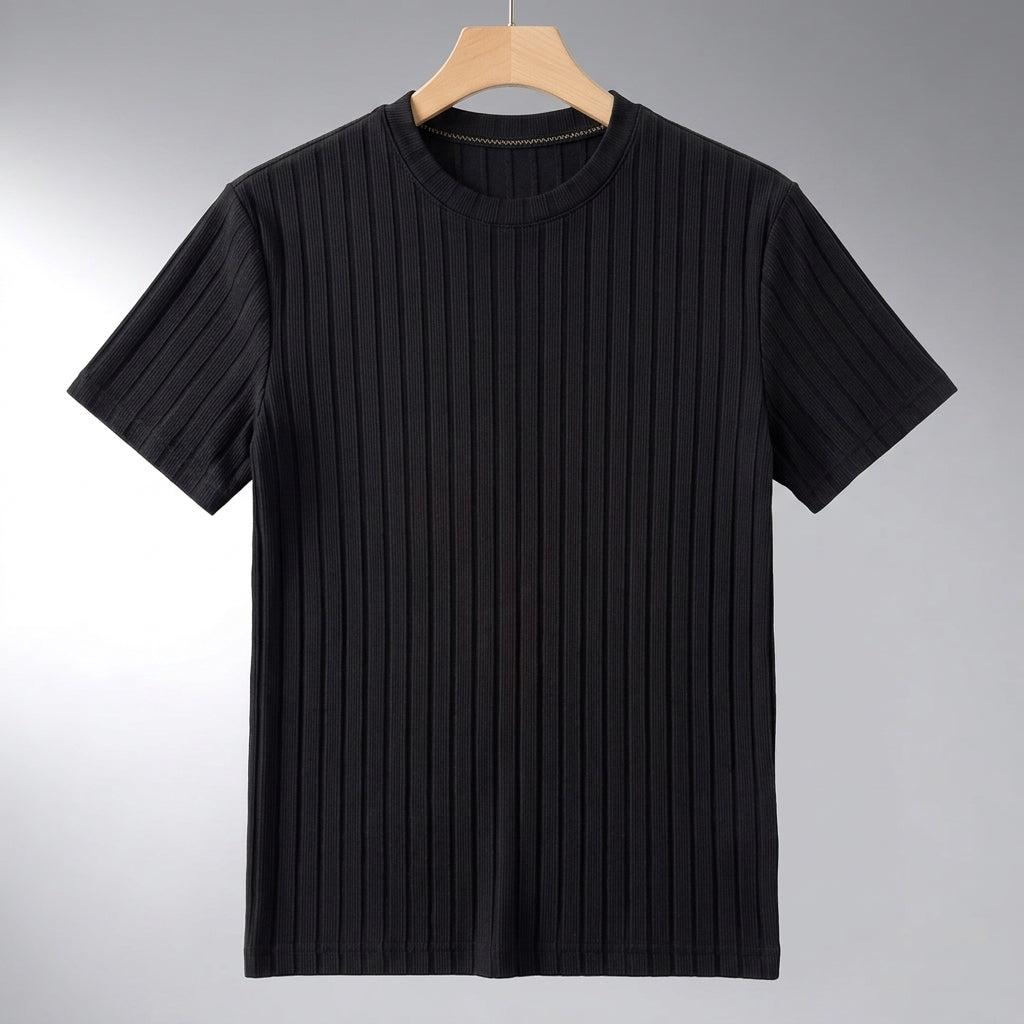 Men's Ribbed T-Shirt – Textured Everyday Style
