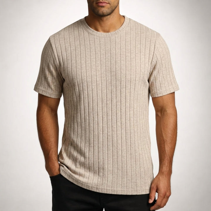 Men's Ribbed T-Shirt – Textured Everyday Style