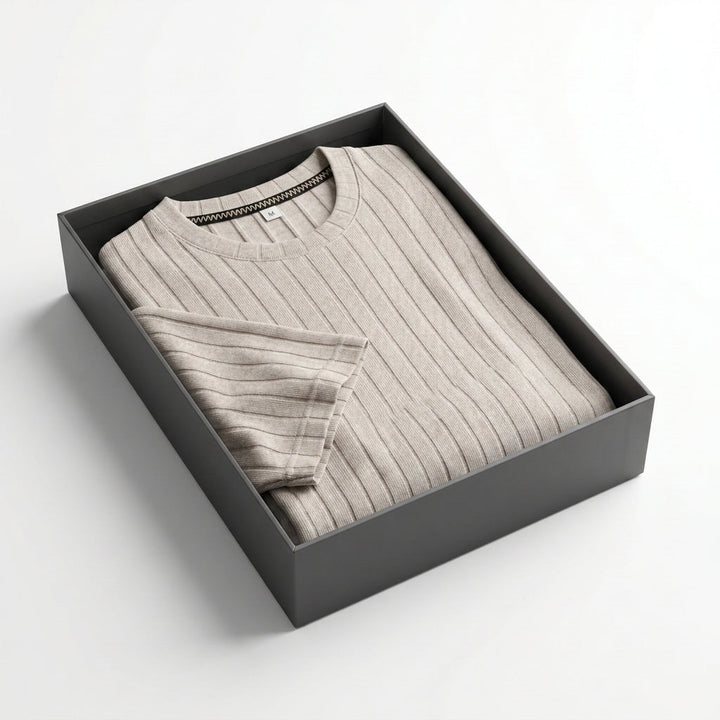 Men's Ribbed T-Shirt – Textured Everyday Style