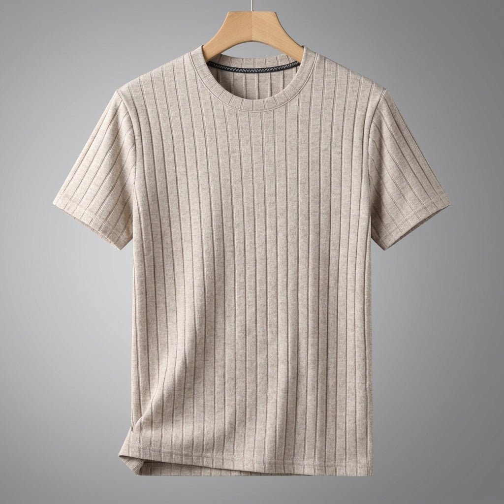 Men's Ribbed T-Shirt – Textured Everyday Style