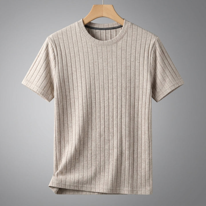 Men's Ribbed T-Shirt – Textured Everyday Style