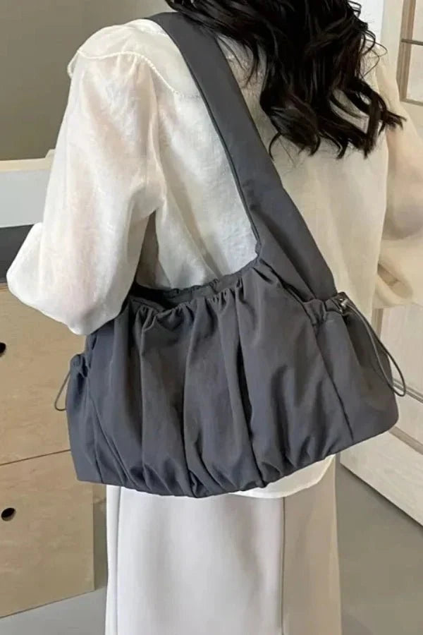 Isadora Crossbody Bag - Nylon Pleated Compact Carry