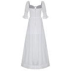 Women's Cotton Linen Short Sleeve Dress-HighTouch