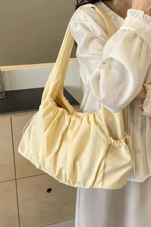 Isadora Crossbody Bag - Nylon Pleated Compact Carry
