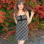 Women's Sweet High-Waist A-Line Mini Dress-HighTouch