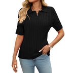 Sweater V-neck Knitted Pullover-HighTouch