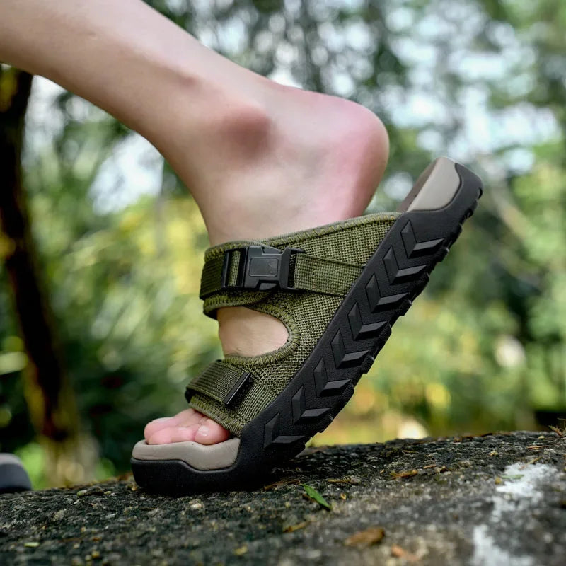 Men's Leather Outdoor Hiking Sports Sandals