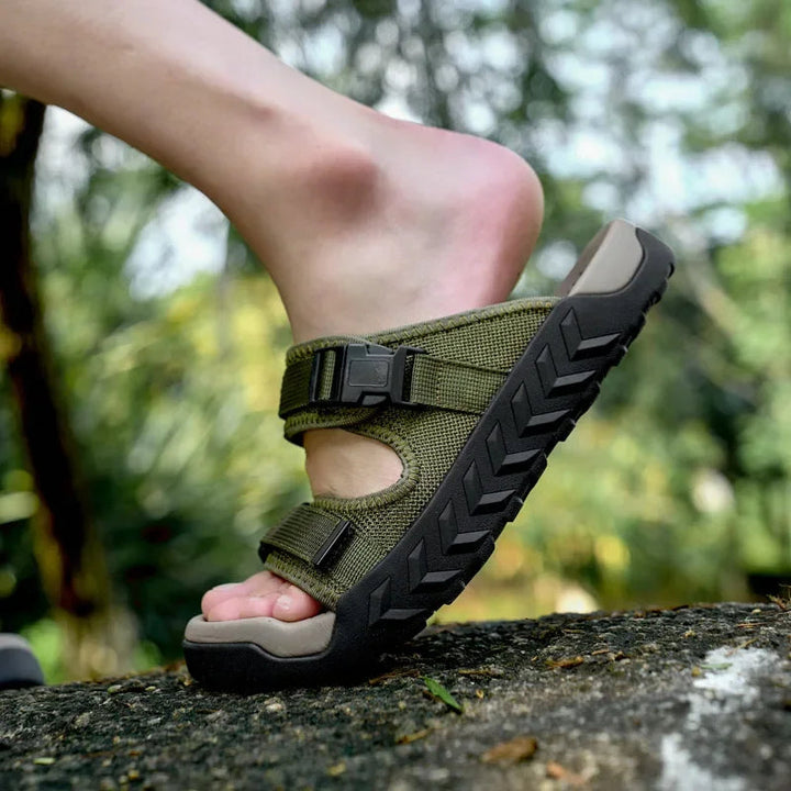 Men's Leather Outdoor Hiking Sports Sandals