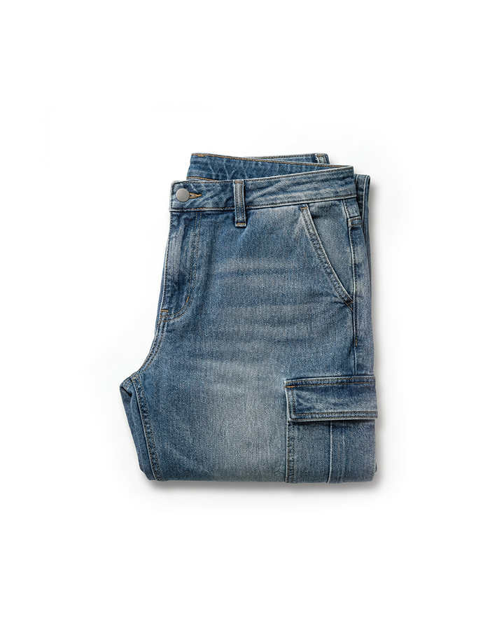 Men's Cargo Jeans – Rugged Denim Utility Fit