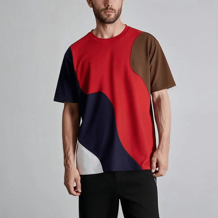 Men's Color Block T-Shirt – Casual Everyday Style