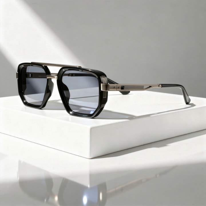 Men's UV400 Oversized Square Sunglasses