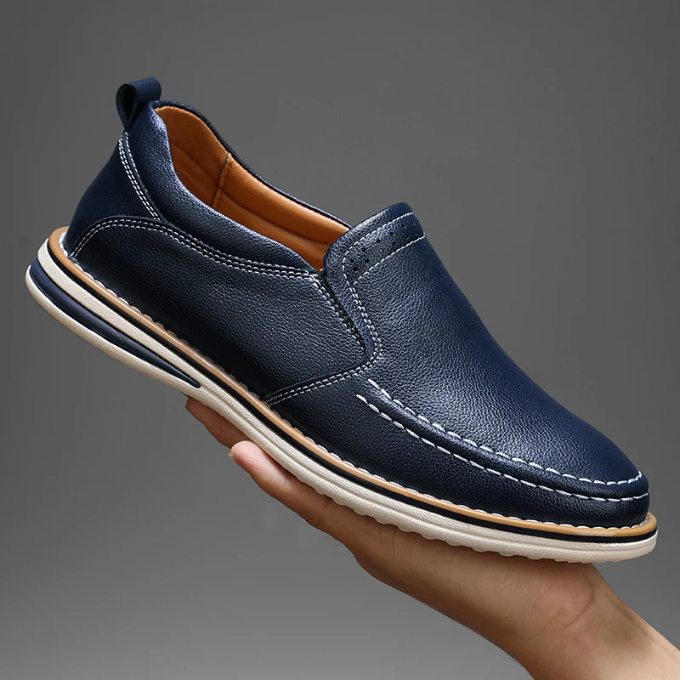 Men's Leather Moccasin Loafers – Cooper