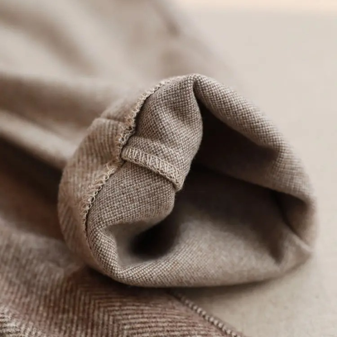 Men's Herringbone Wool Trousers – Tailored Fit
