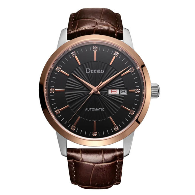 Men's Leather Watch – Deesio Classic Chronograph