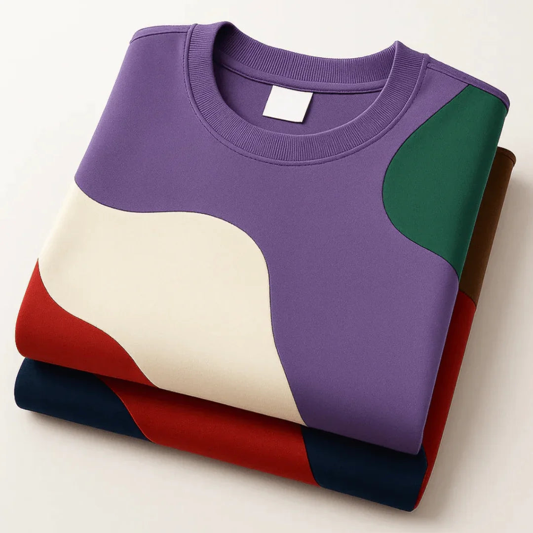 Men's Color Block T-Shirt – Casual Everyday Style