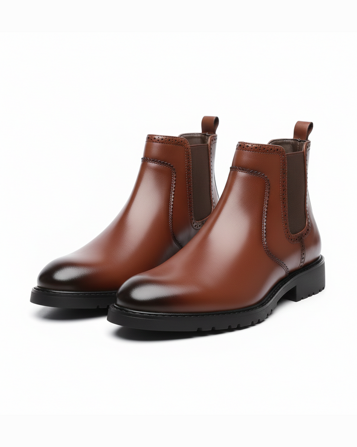 Men’s Leather Chelsea Boots – Smart Comfort
