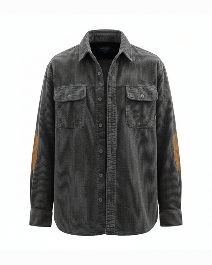 Men's Corduroy Button-Up Shirt – Relaxed Fit