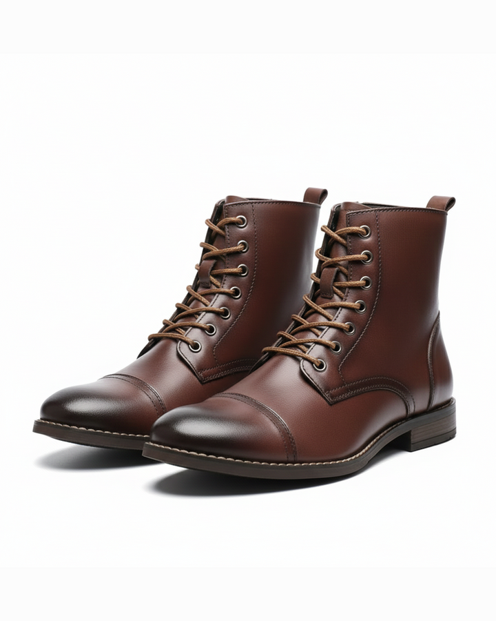 Men’s Leather Vintage Boots – Polished Everyday Style