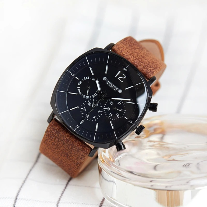 The Mason Edge Wristwatch - Modern Stainless Steel Mens Watch