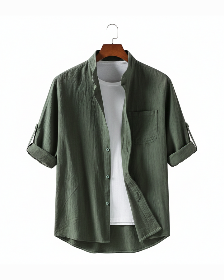 Men's Signature Button-Up Shirt – Casual Cotton Style