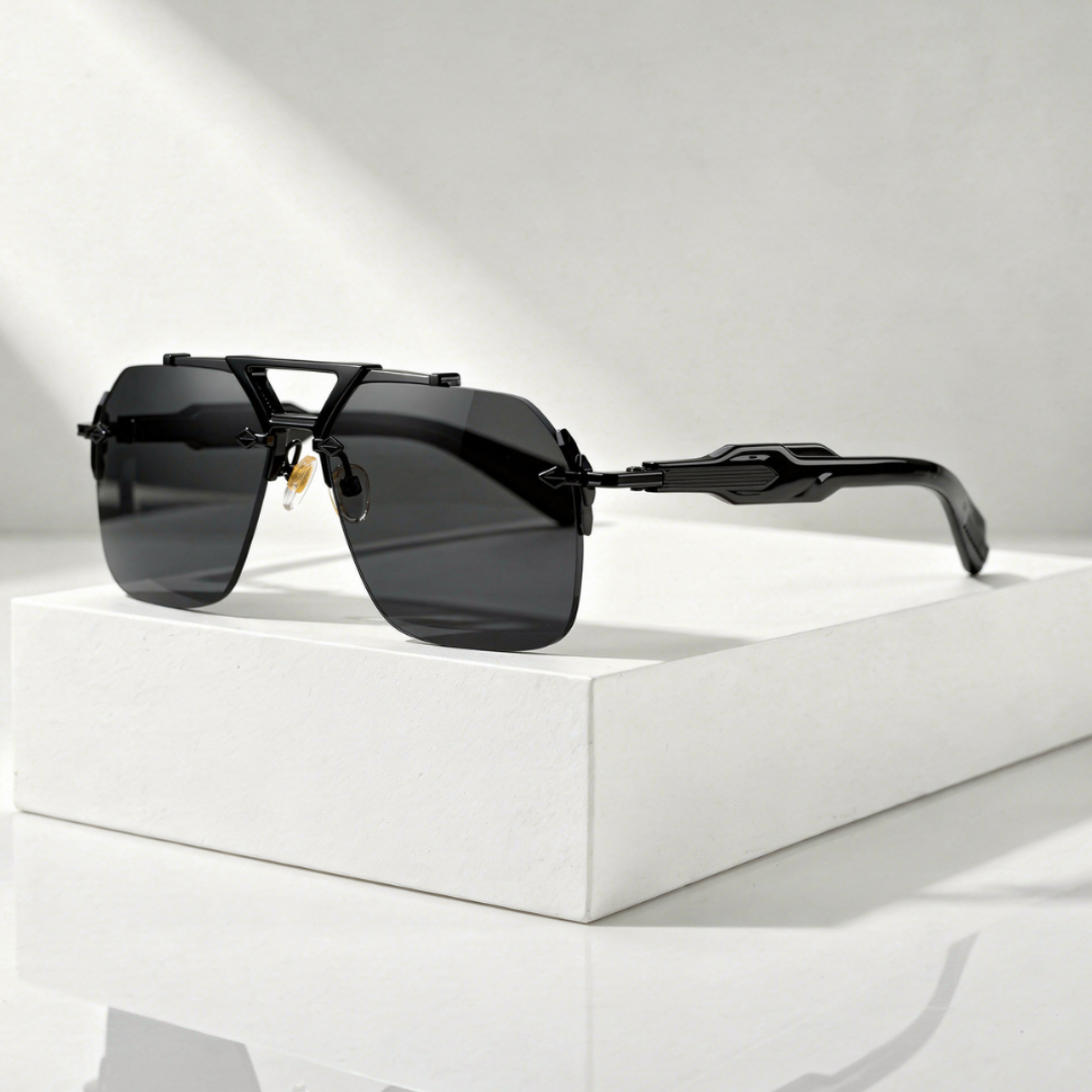 Men's Rimless Square Sunglasses with UV400