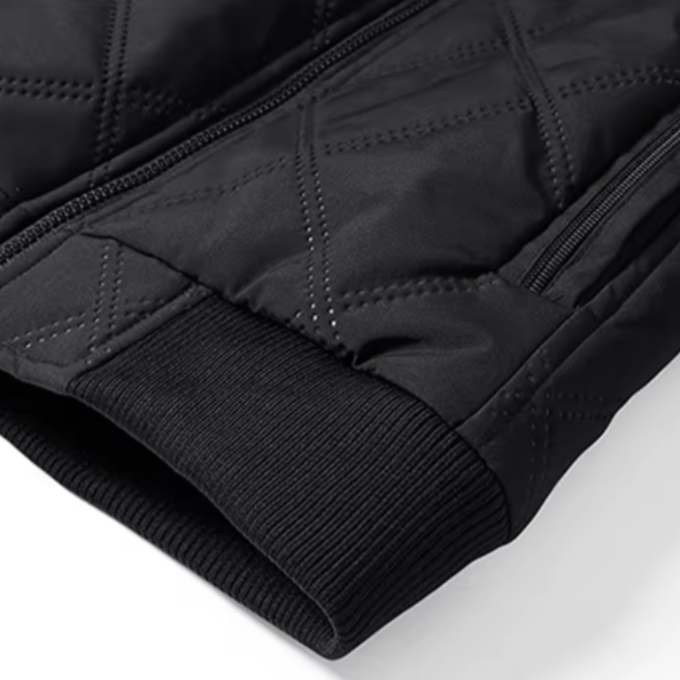Men's Fleece Lined Quilted Winter Jacket