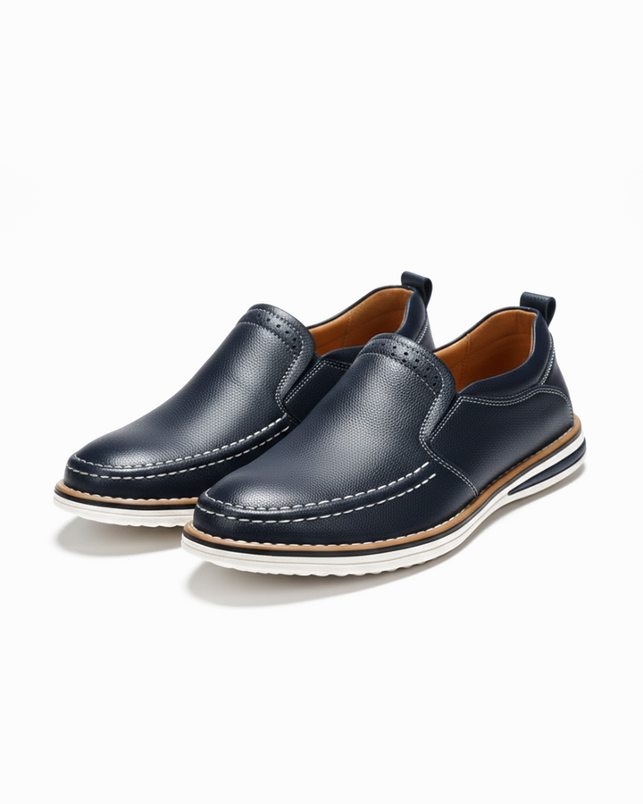 Men's Leather Moccasin Loafers – Cooper