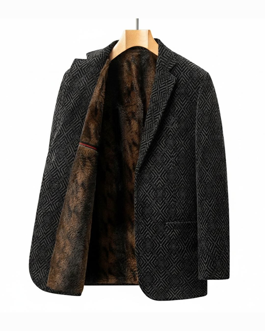 Men's Midnight Wool Coat – Tailored Warmth & Style