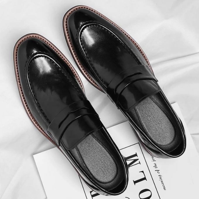 Men’s Leather Penny Loafers – Polished Comfort