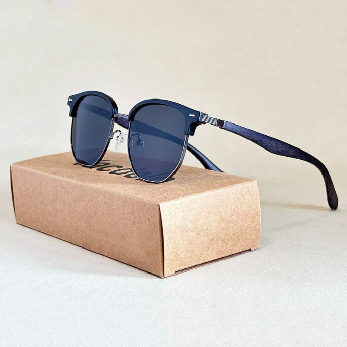 Men's Double Bridge Sunglasses | Retro Metal Frame